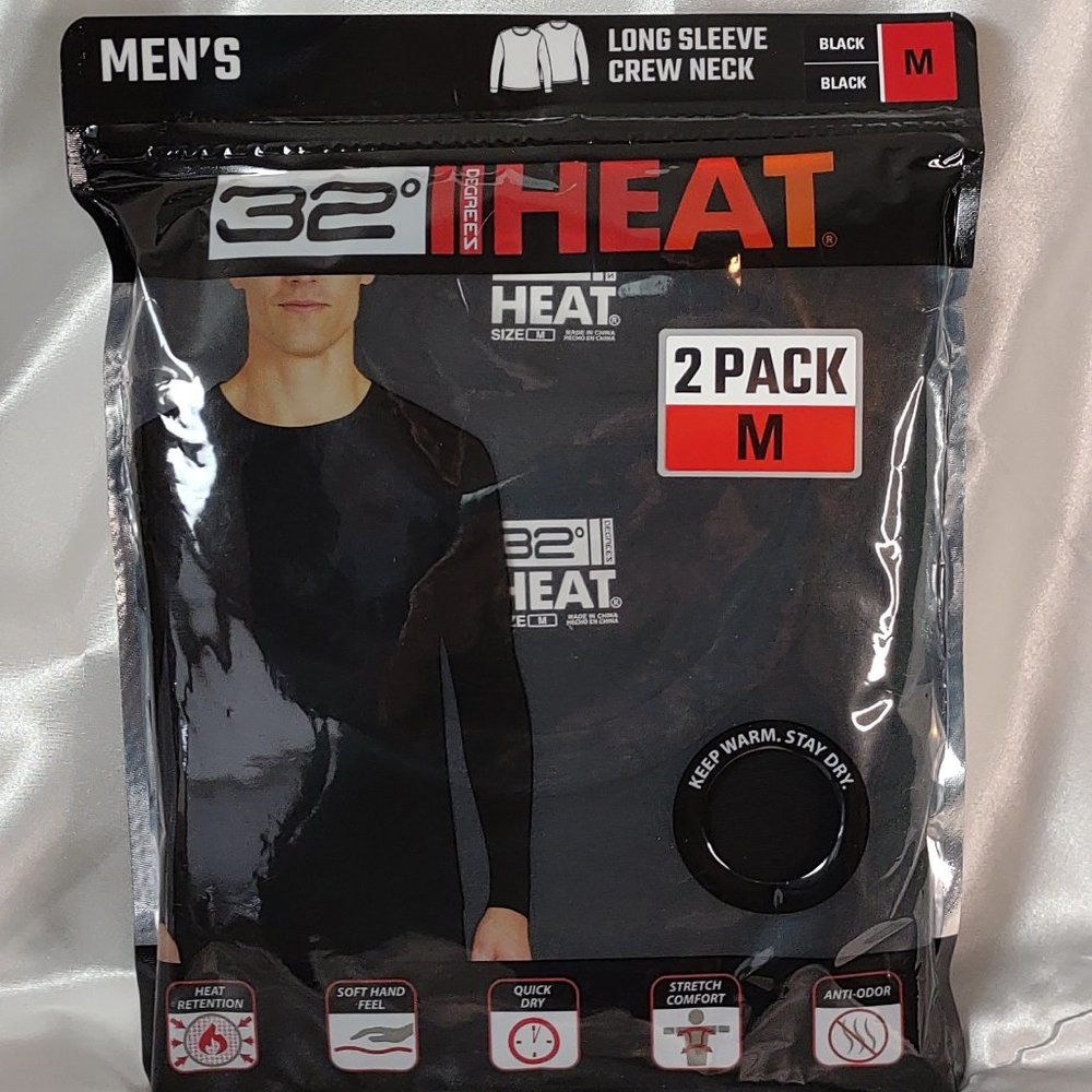 32 Degrees Men's 2 Pack Long Sleeve Crew Neck Shirt - Picture 4 of 4